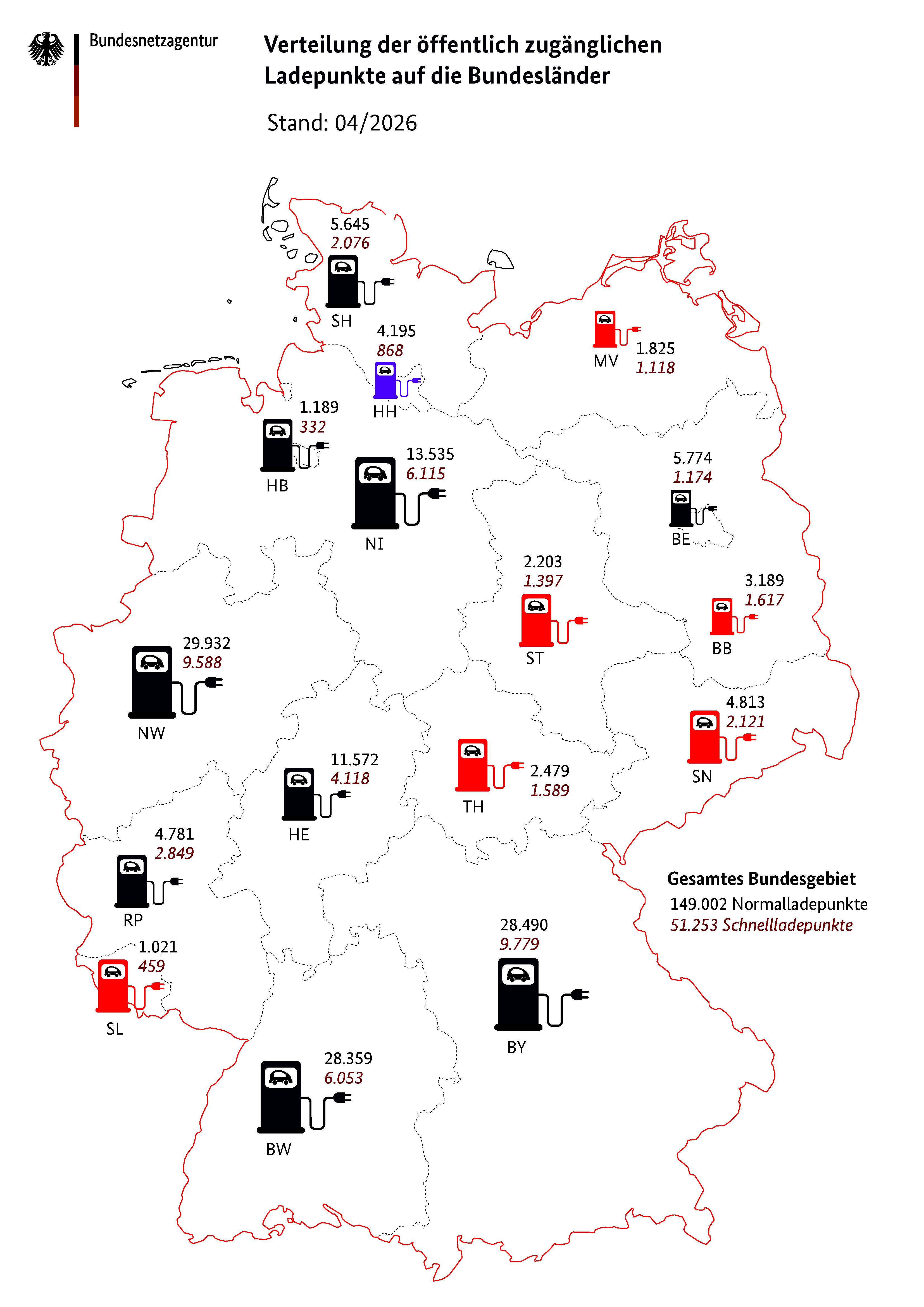 2026 10 23 elektro ladesäulen Deutschlandkarte